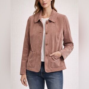 Preston And York Pink Suede Jacket Size Medium